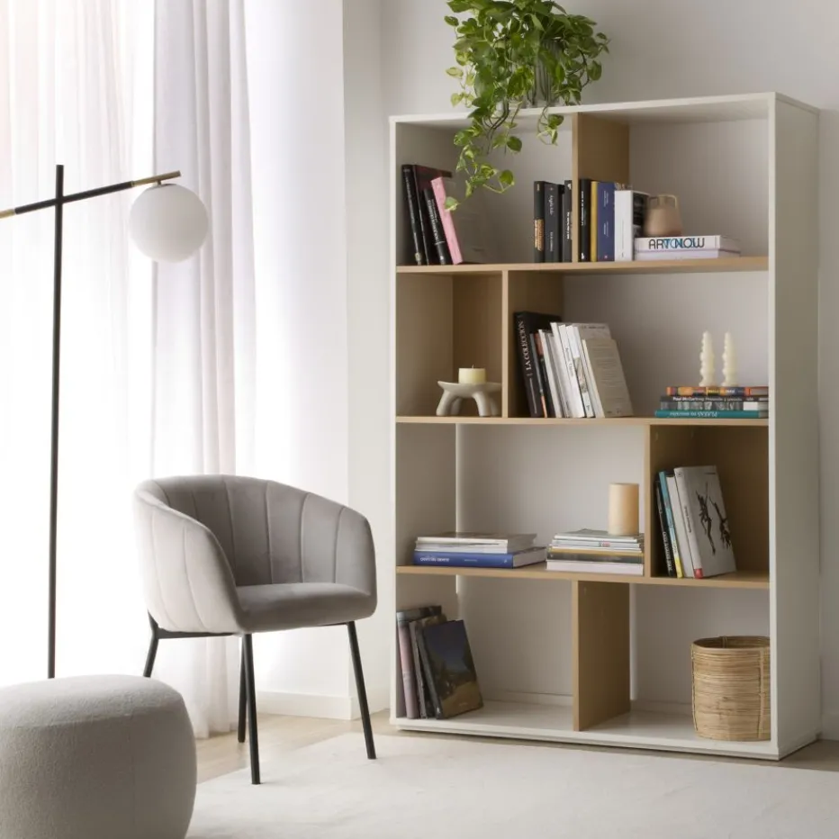 Nilsa Chaise en velours gris^Banak Best