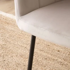 Nilsa Chaise en velours gris^Banak Best