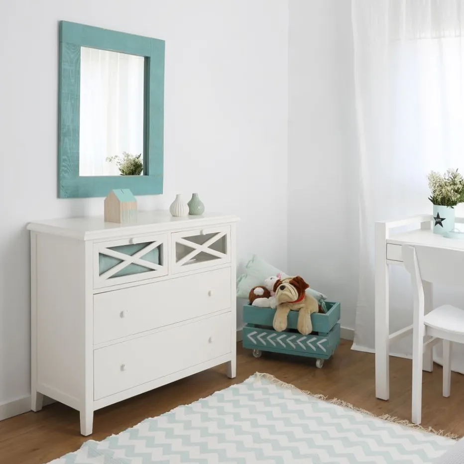 Niza Commode en bois laqué blanc^Banak Outlet
