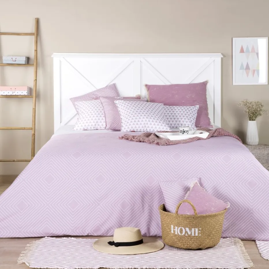 Niza Tête de lit en bois pour lit de 150 et 160 laqué en blanc^Banak Best
