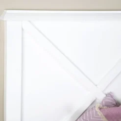 Niza Tête de lit en bois pour lit de 150 et 160 laqué en blanc^Banak Best