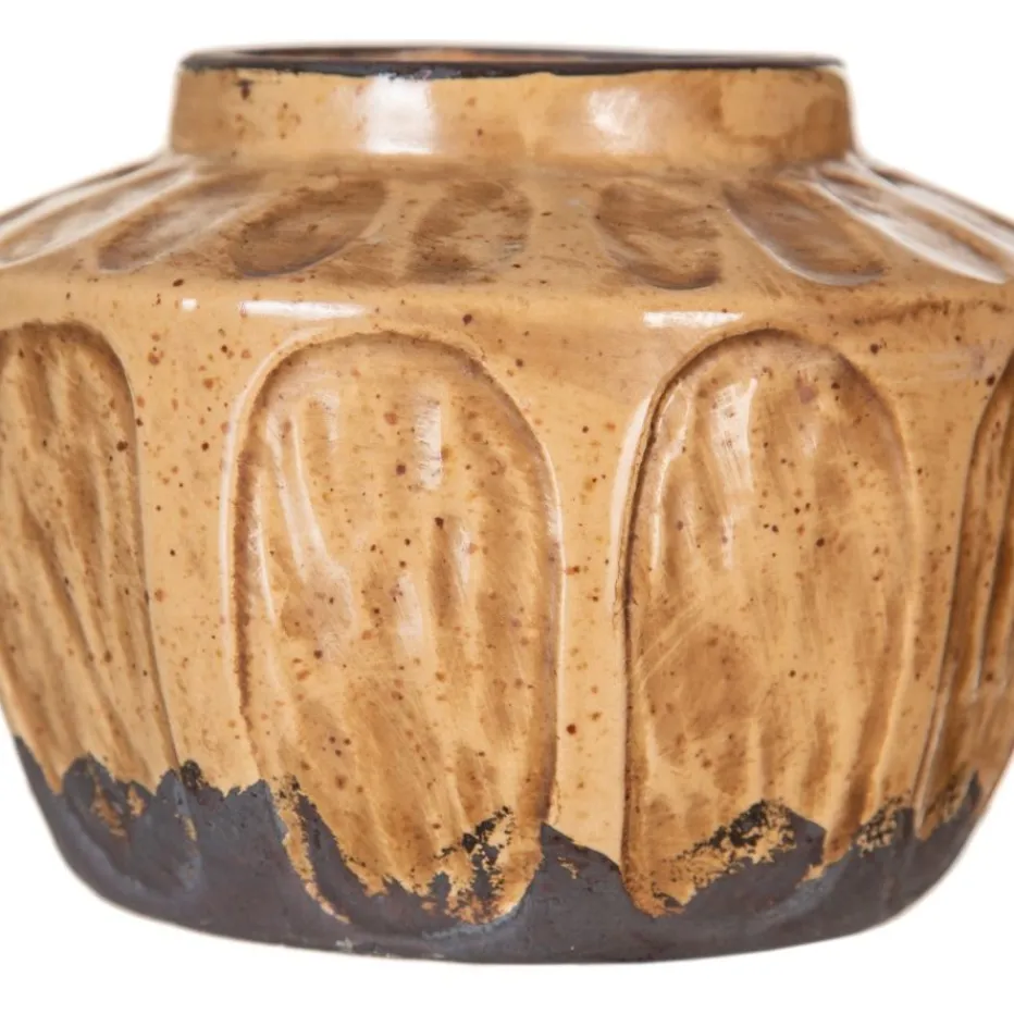 Nola Vase marron decoration en ceramique^Banak Hot