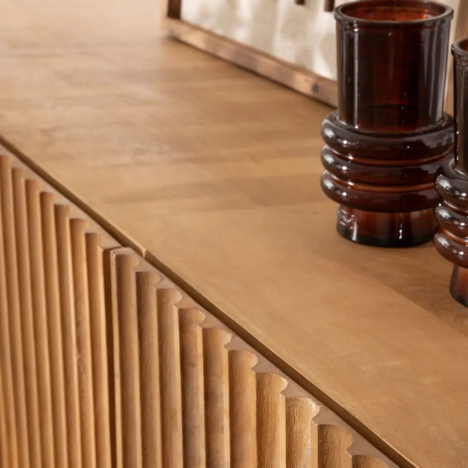 Nolan Aparador de madera maciza de mango^Banak