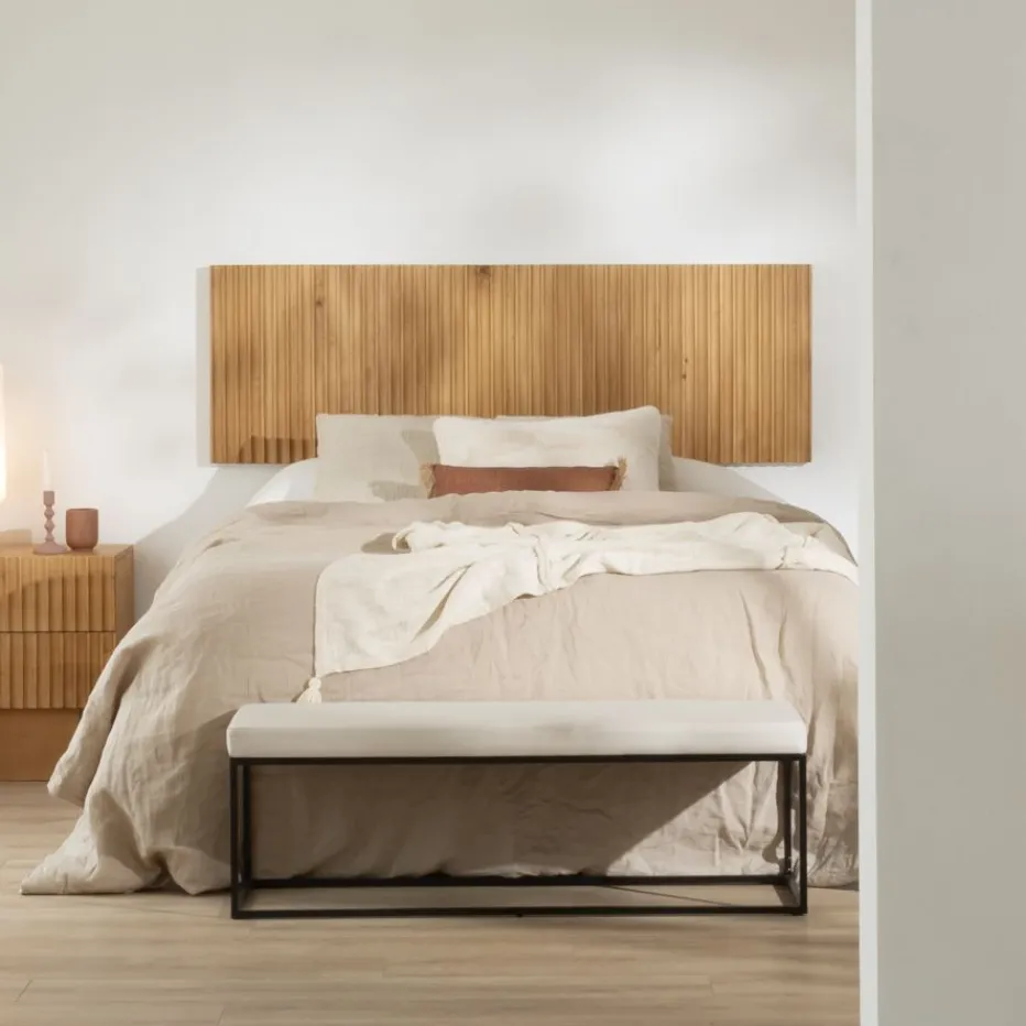 Nolan Cabecero de madera maciza de mango para cama de 150 y 160^Banak New