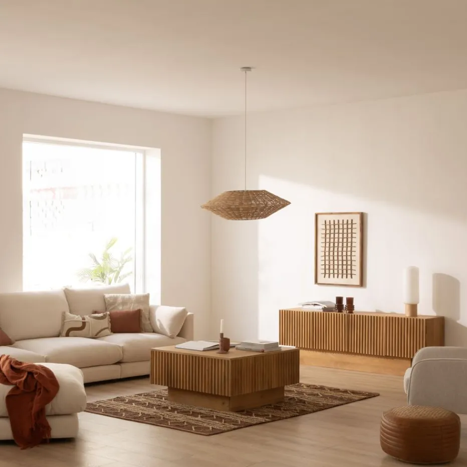 Nolan Mueble tv de madera maciza de mango^Banak Outlet