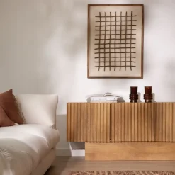 Nolan Mueble tv de madera maciza de mango^Banak Outlet