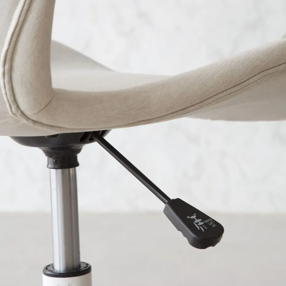 Nori Chaise de bureau beige avec roulettes^Banak Best