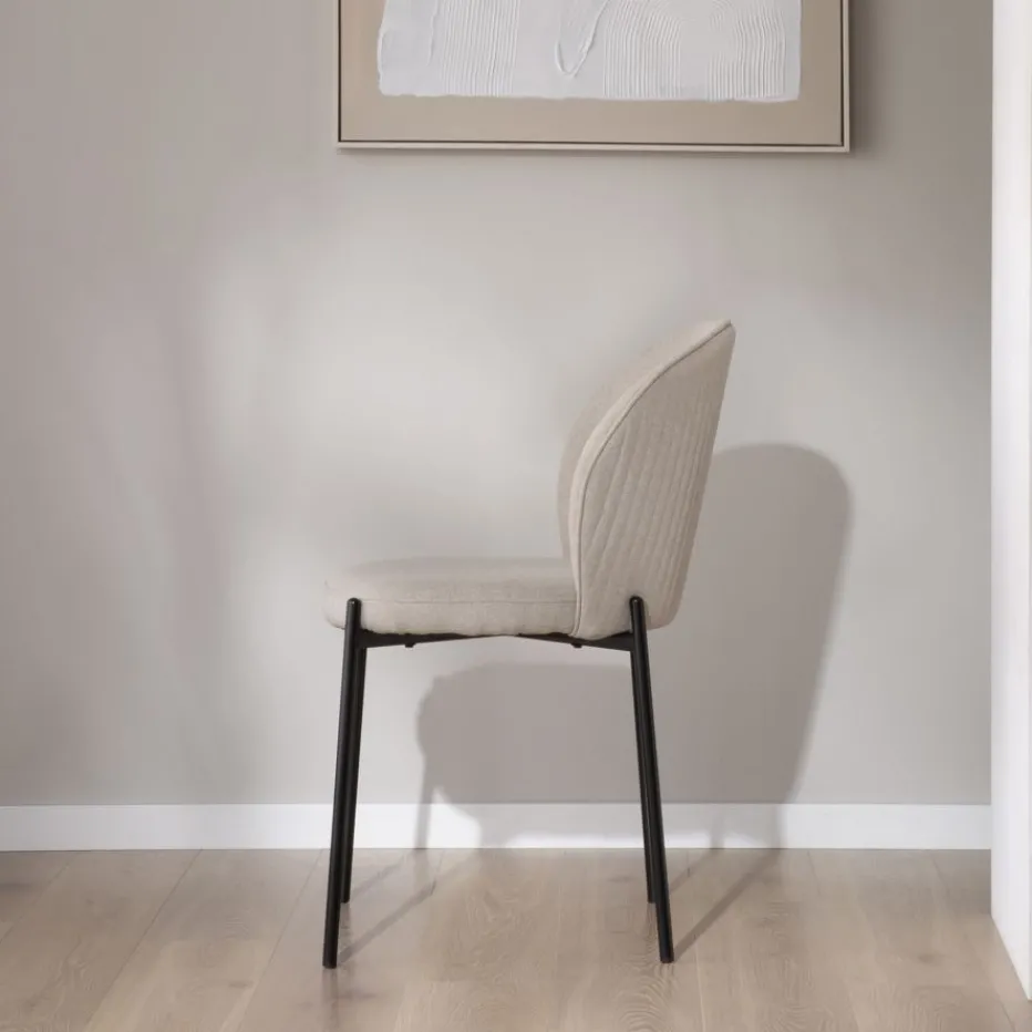 Nuren Chaise rembourrée beige^Banak