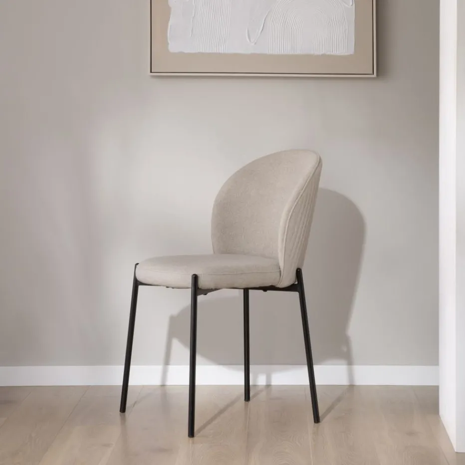 Nuren Chaise rembourrée beige^Banak