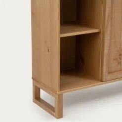 Olivia Meuble d'entrée avec espace de rangement en bois massif naturel^Banak Outlet