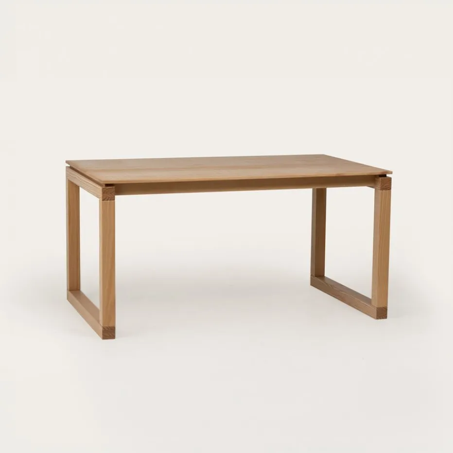 Olivia Table à manger rectangulaire en bois massif naturel^Banak Discount