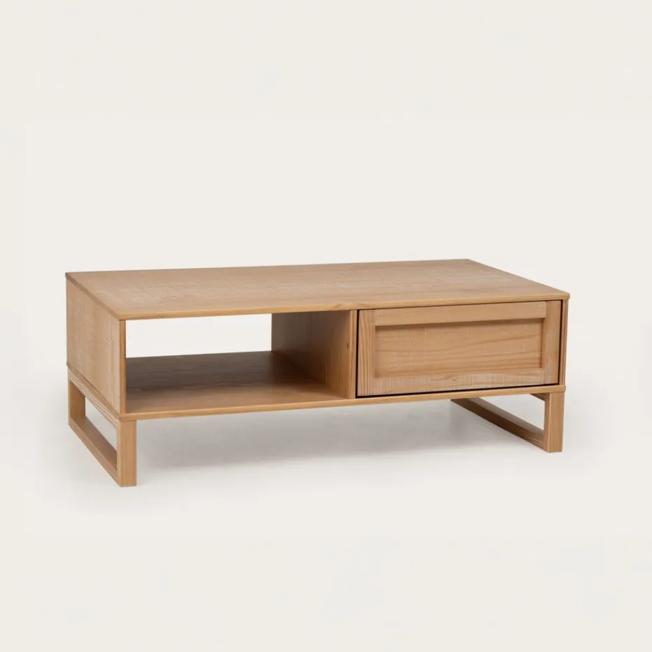 Olivia Table basse en bois massif naturel^Banak Sale