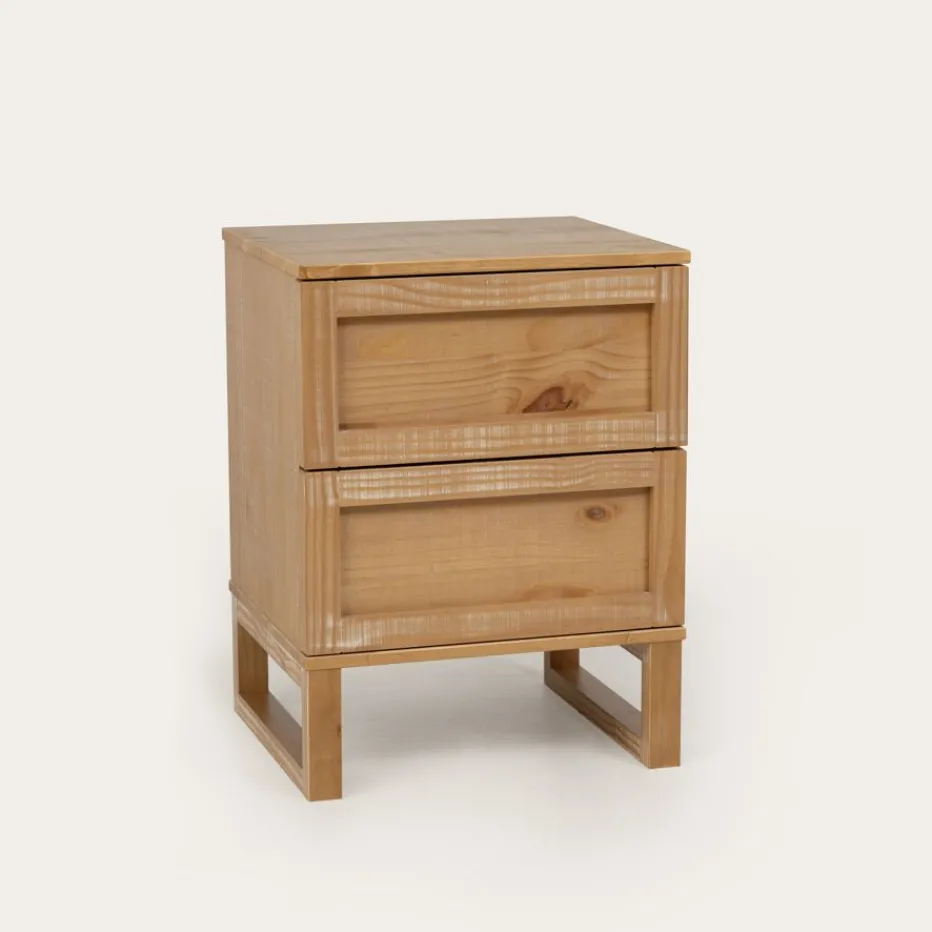 Olivia Table de nuit en bois massif naturel^Banak Outlet