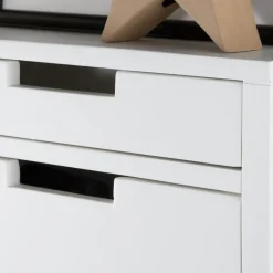 Orus Chaussure étroit suspendu en bois laqué blanc^Banak Best