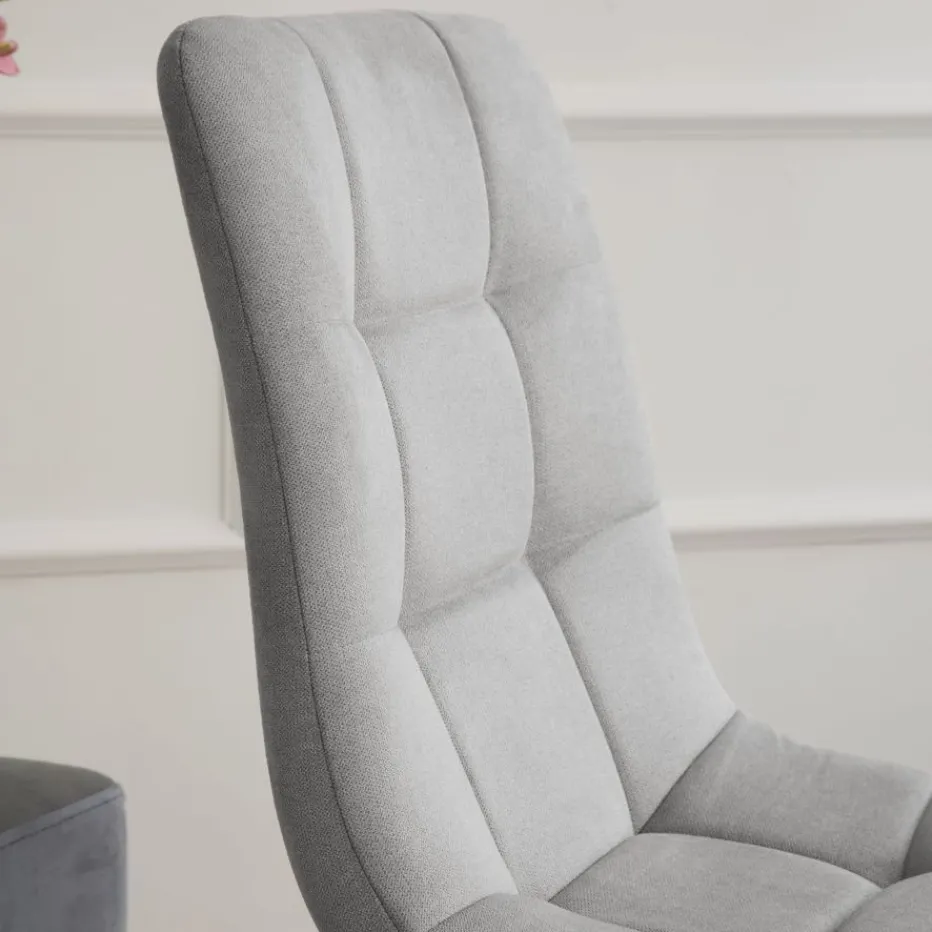 Pack 4 chaises basilea rembourrée gris^Banak Hot