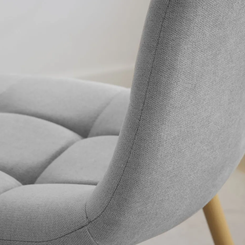 Pack 4 chaises basilea rembourrée gris^Banak Hot