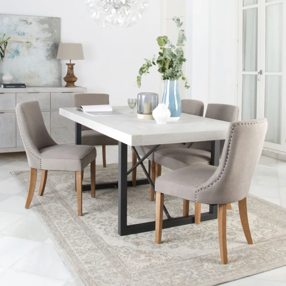 Pack 6 chaises bimba rembourrée gris^Banak Clearance