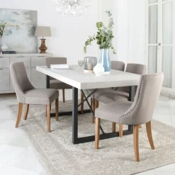 Pack 2 chaises bimba rembourrée gris^Banak Hot