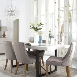Pack 2 chaises bimba rembourrée gris^Banak Hot
