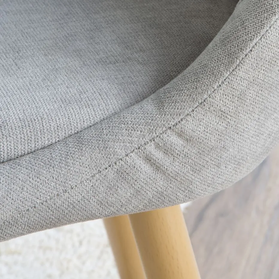 Pack 4 chaises devon rembourrée gris^Banak Hot