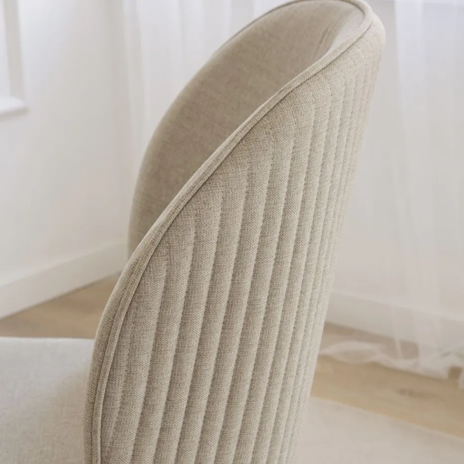 Pack 4 chaises nuren rembourrée beige^Banak Hot