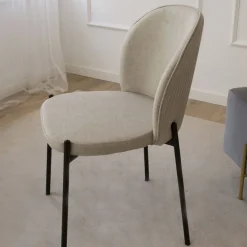 Pack 2 chaises nuren rembourrée beige^Banak Discount