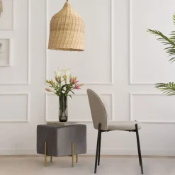Pack 6 chaises nuren rembourrée beige^Banak Hot