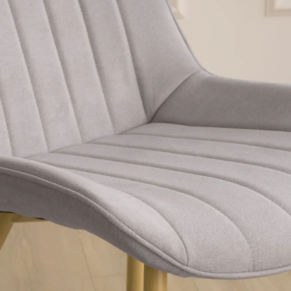 Pack 4 chaises roma rembourrée gris^Banak Hot