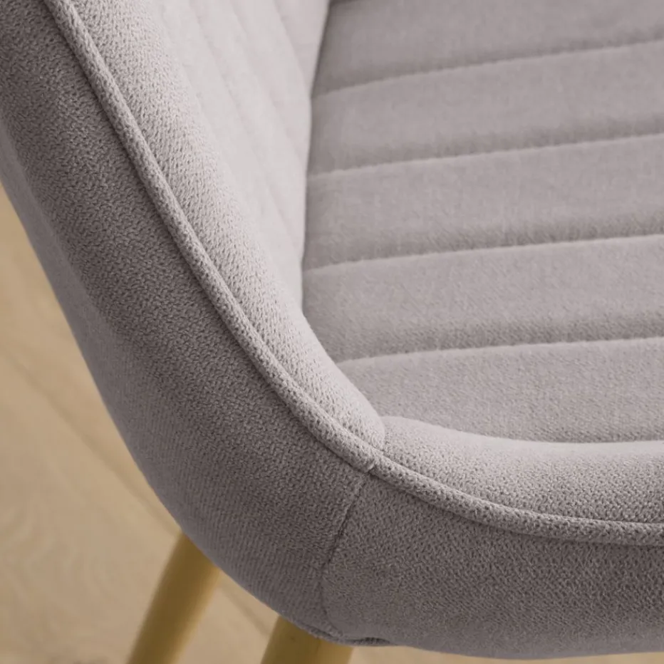 Pack 4 chaises roma rembourrée gris^Banak Hot