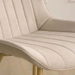 Pack 4 chaises roma rembourrée beige^Banak Hot