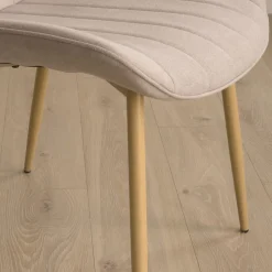 Pack 4 chaises roma rembourrée beige^Banak Hot