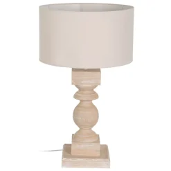 Padas Lampe de table en bois et tissu^Banak