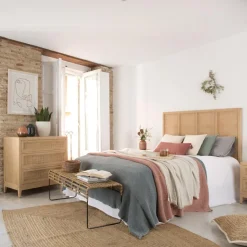 Pandora Commode en bois et rotin^Banak