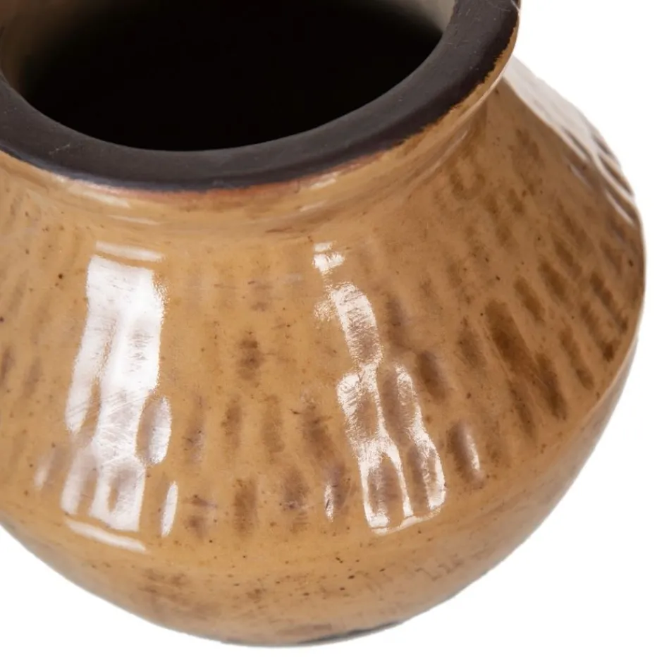 Poda Vase marron céramique décoration^Banak Sale