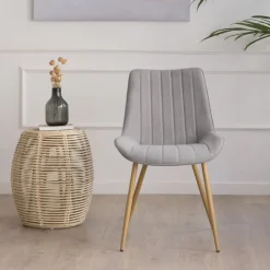 Roma Chaise rembourrée gris^Banak Discount