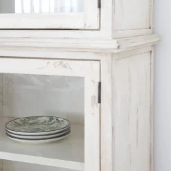 Samet Vitrine en bois massif avec 9 portes en verre^Banak Best