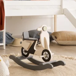 Scoot Balan&ccedil;oire en bois en forme de moto^Banak Clearance