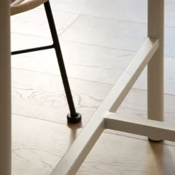Shiro Table à manger rectangulaire en bois blanc et naturel^Banak Best