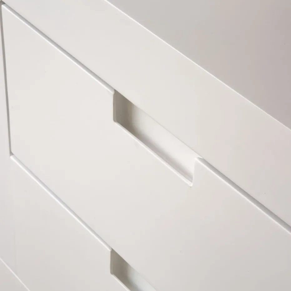 Sisal Meuble tv en bois laqué blanc 160 cm^Banak Sale