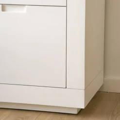 Sisal Vitrine en bois laqué blanc^Banak Outlet