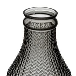 Taja Vase gris en verre décoration^Banak Clearance