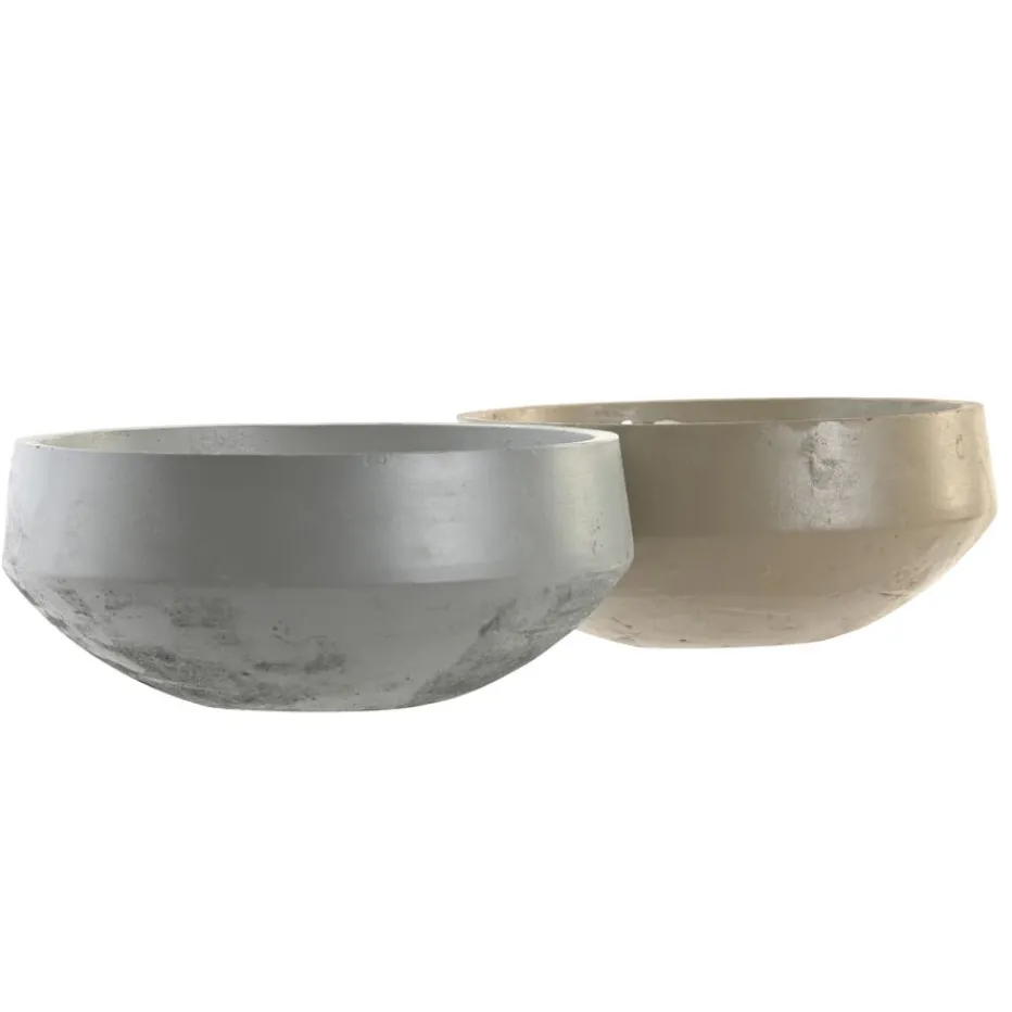 Taman Sort de 2 bougies en ciment et en cire^Banak Clearance