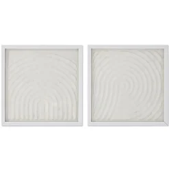 Terrak Pack de 2 tableaux en verre et papier mâché^Banak