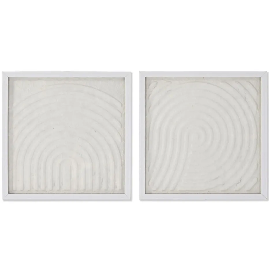 Terrak Pack de 2 tableaux en verre et papier mâché^Banak