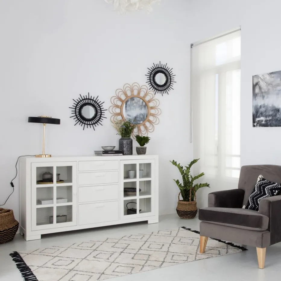 Tribeca Buffet en bois laqué blanc^Banak New