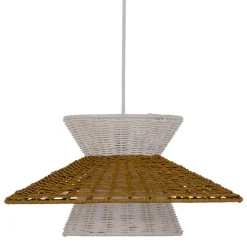 Tupen Lampe de plafond en rotin et métal^Banak