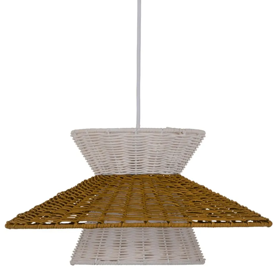 Tupen Lampe de plafond en rotin et métal^Banak