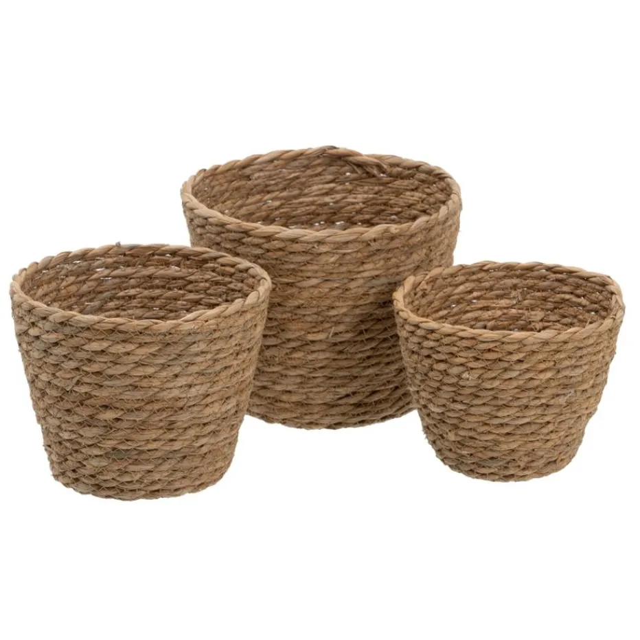Tusa Ensemble de 3 paniers en fibre naturelle^Banak