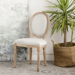 Victoria Chaise en bois massif de bouleau rembourrée en gris^Banak Hot