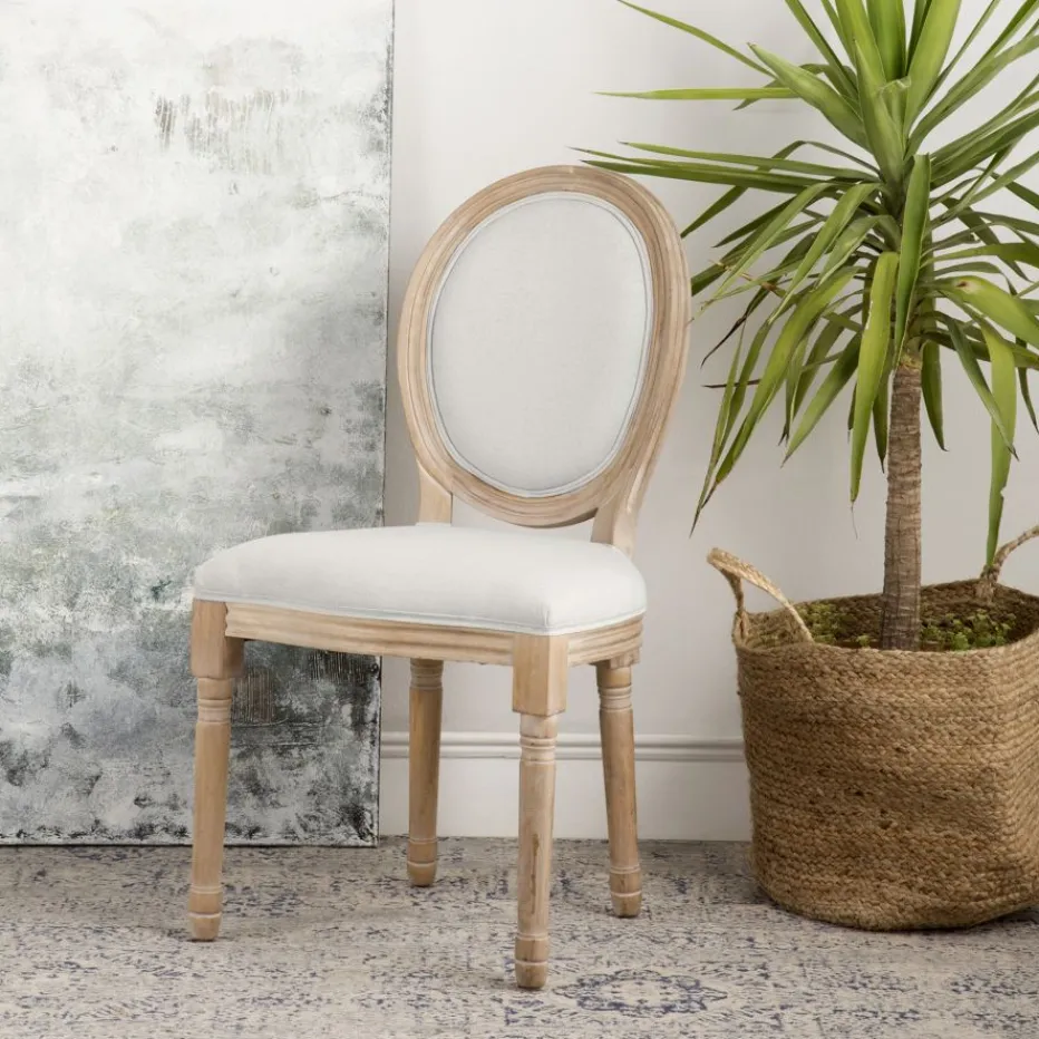 Victoria Chaise en bois massif de bouleau rembourrée en gris^Banak Hot